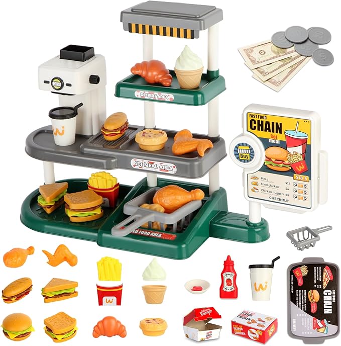 🍎 Food Set for Kids – 71pcs Pretend Play Kitchen Toy | Fun & Learning Gift 🎁