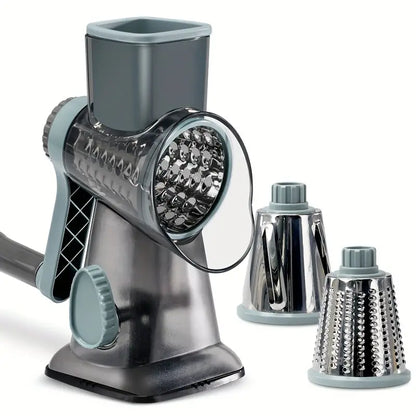 Multifunctional Rotary Vegetable Cutter & Grater – Effortless Food Preparation